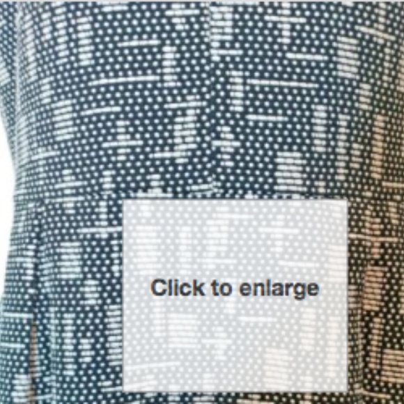 A/X Aramani Exchange Dress 12 Black White Jacquard Woven Box Pleat Fit-&-Flare - Picture 3 of 5